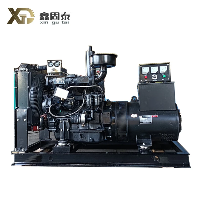 What are the key components of a diesel generator set and their functions?